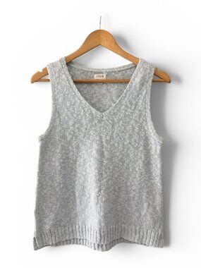 J.Crew Light Blue Marled Sleeveless Knit Sweater Women's S